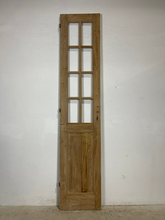 Antique French Panel Door with Glass  (104x21.5) L386