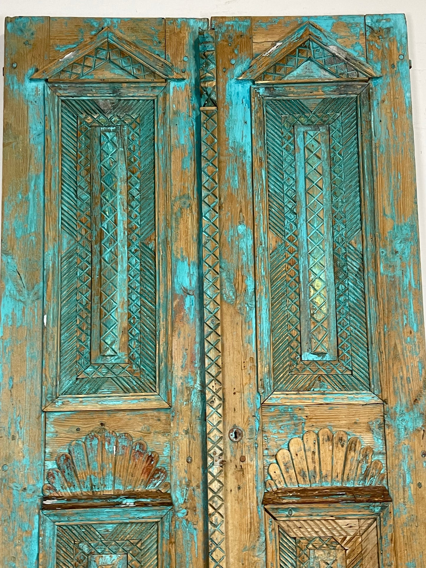 Antique  French Panel Doors with Carving  (102 x 51.5) M016