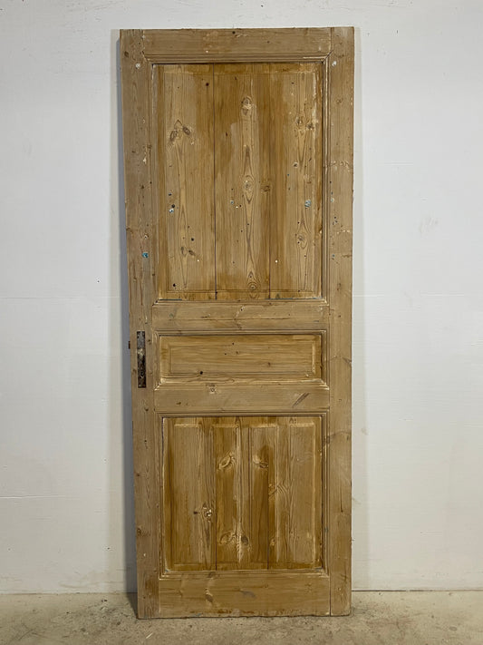 Antique French Panel Door   (84.75x32.25) L327