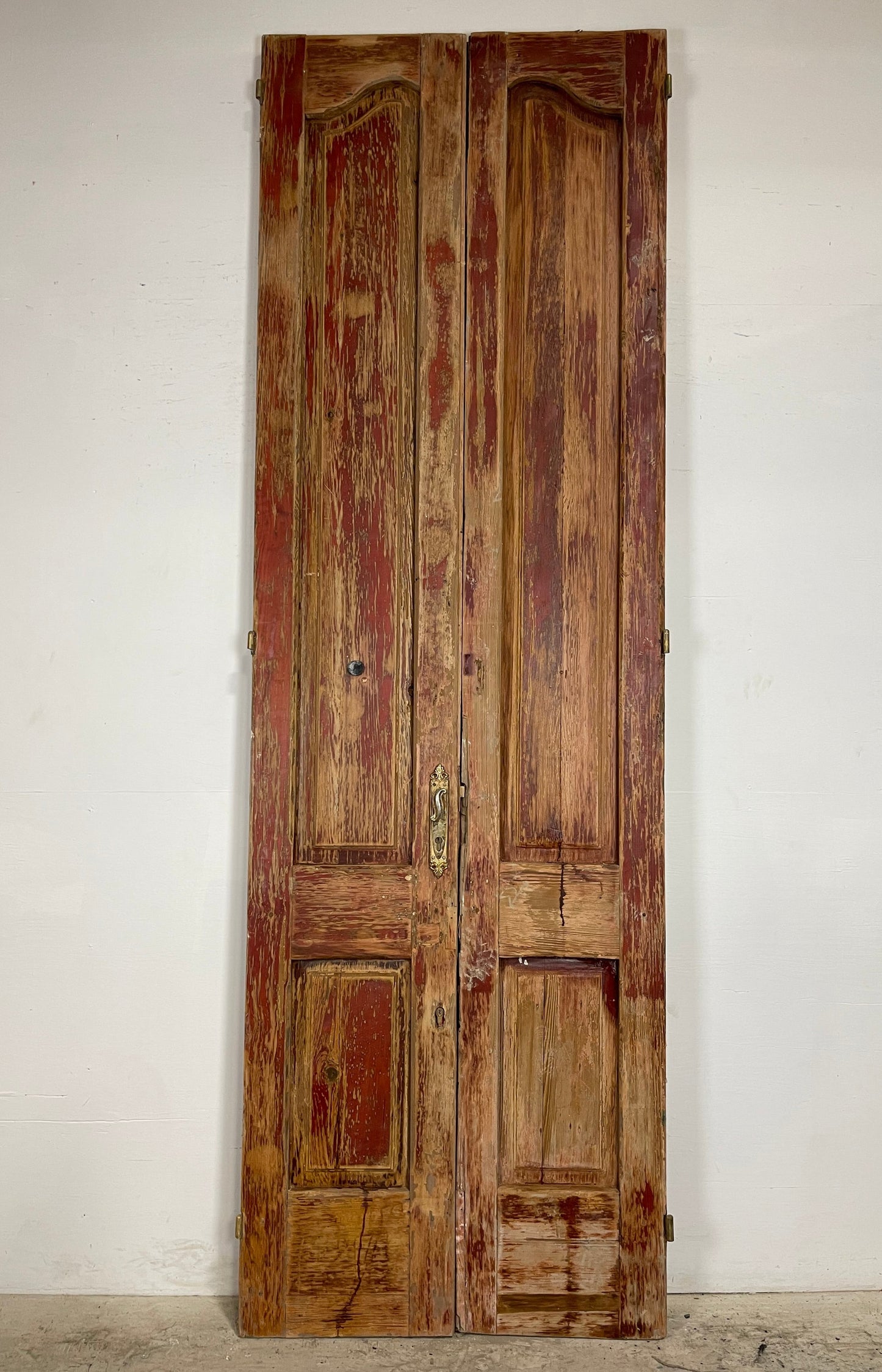 Antique  French Panel Doors with Carving  (120.5 x 38.5) M022