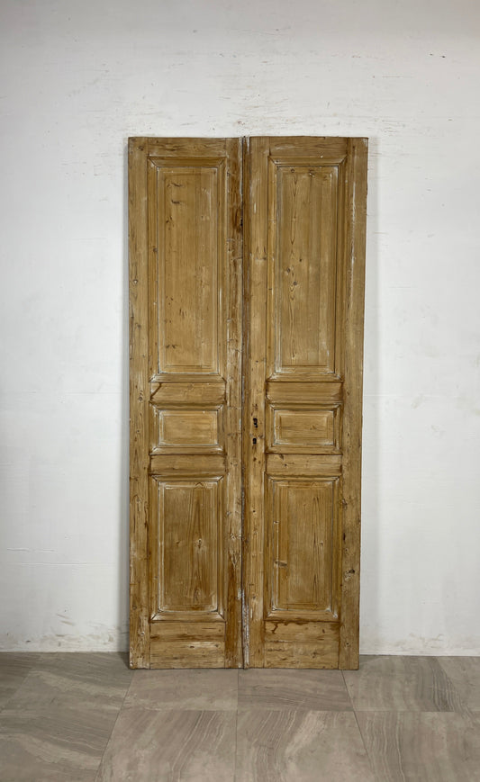 Antique French panel Doors  (91.75 x 40.25)  N082