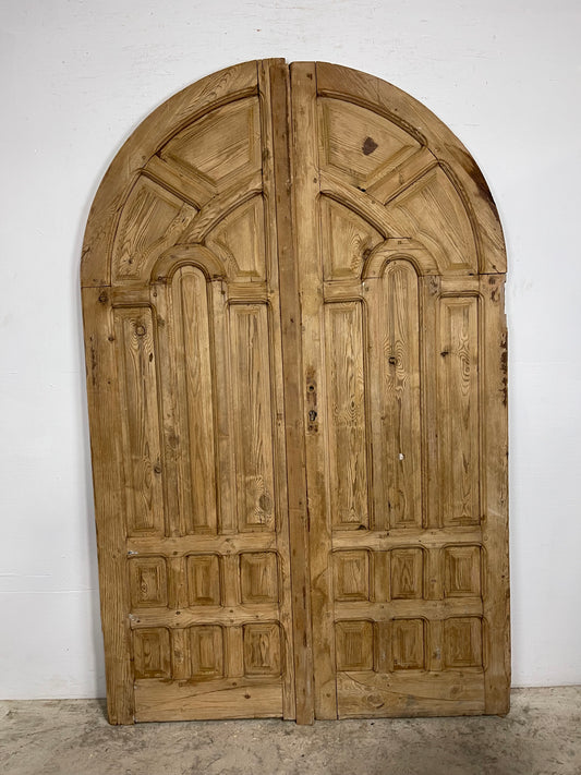 Antique  French Panel Doors with Carving  (87 x 56) M014