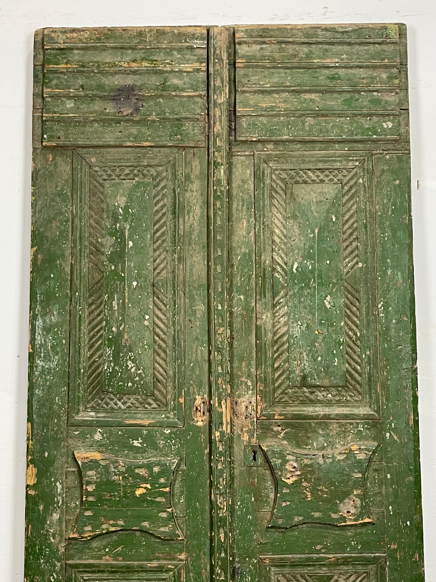 Antique  French Panel Doors with Carving  (77 x 31.25) M028