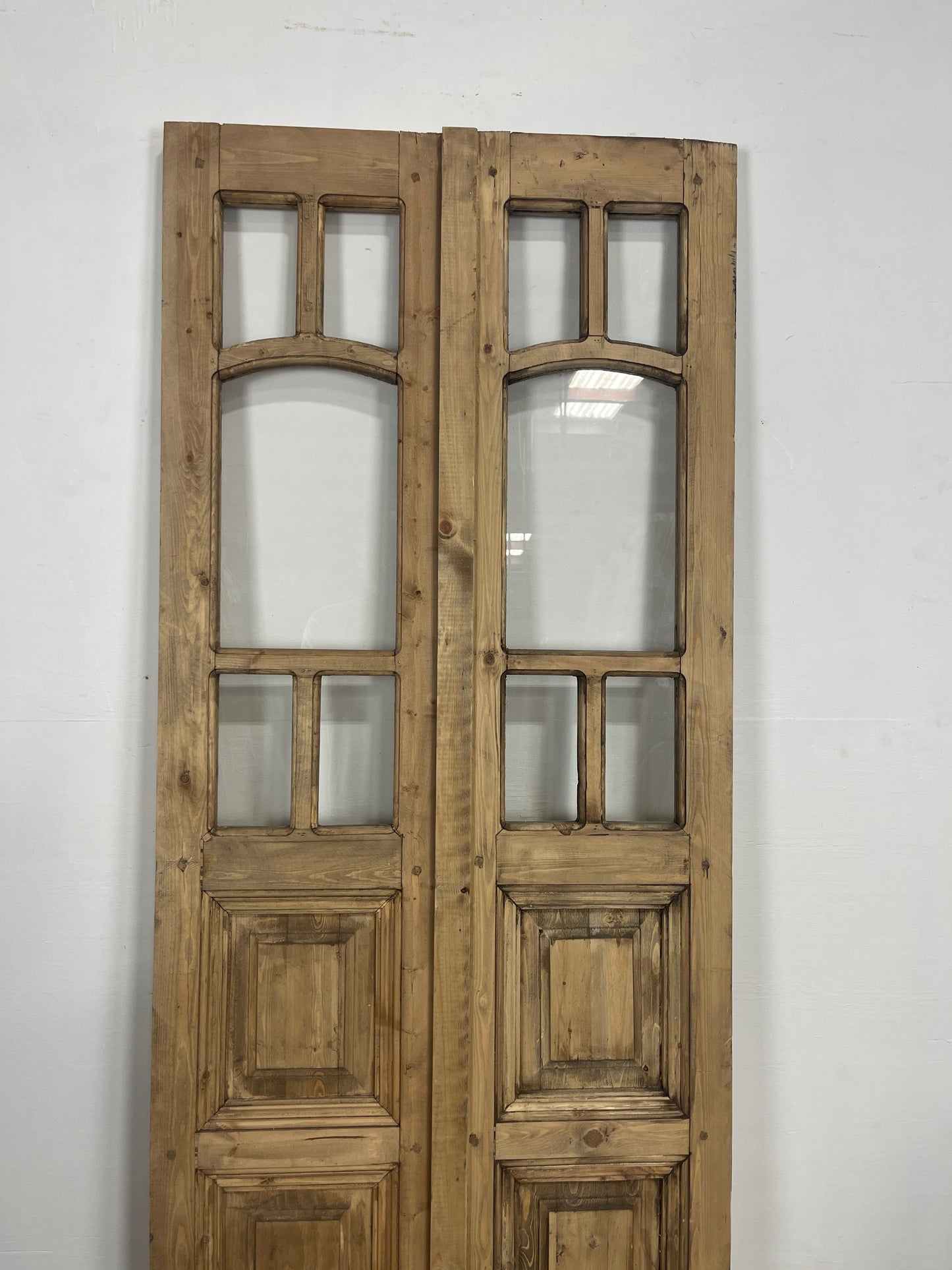 French Panel door with glass  (79.75 x 30) N019