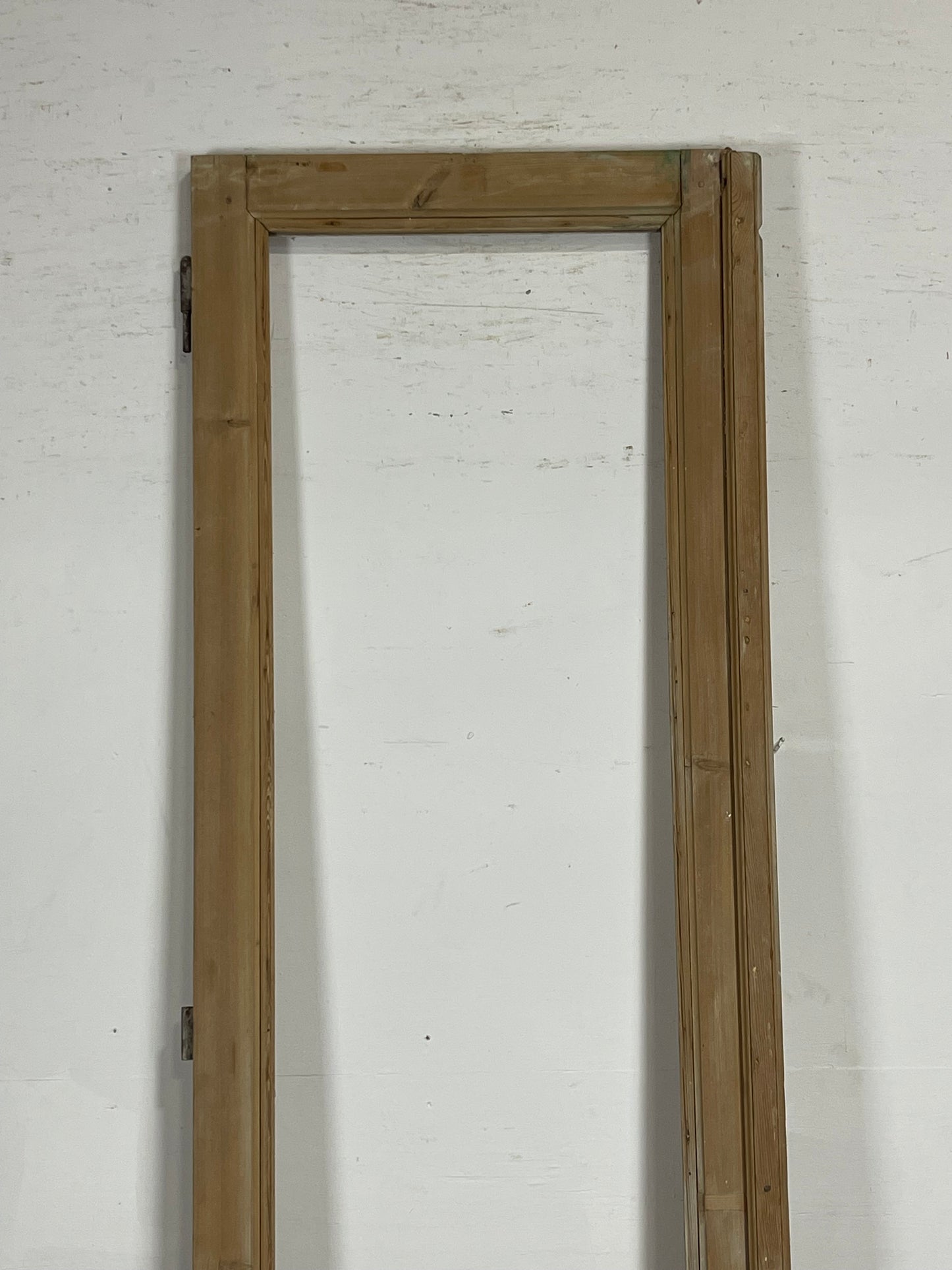 Antique  French Panel Door with glass (95.25 x 28.25)   M098