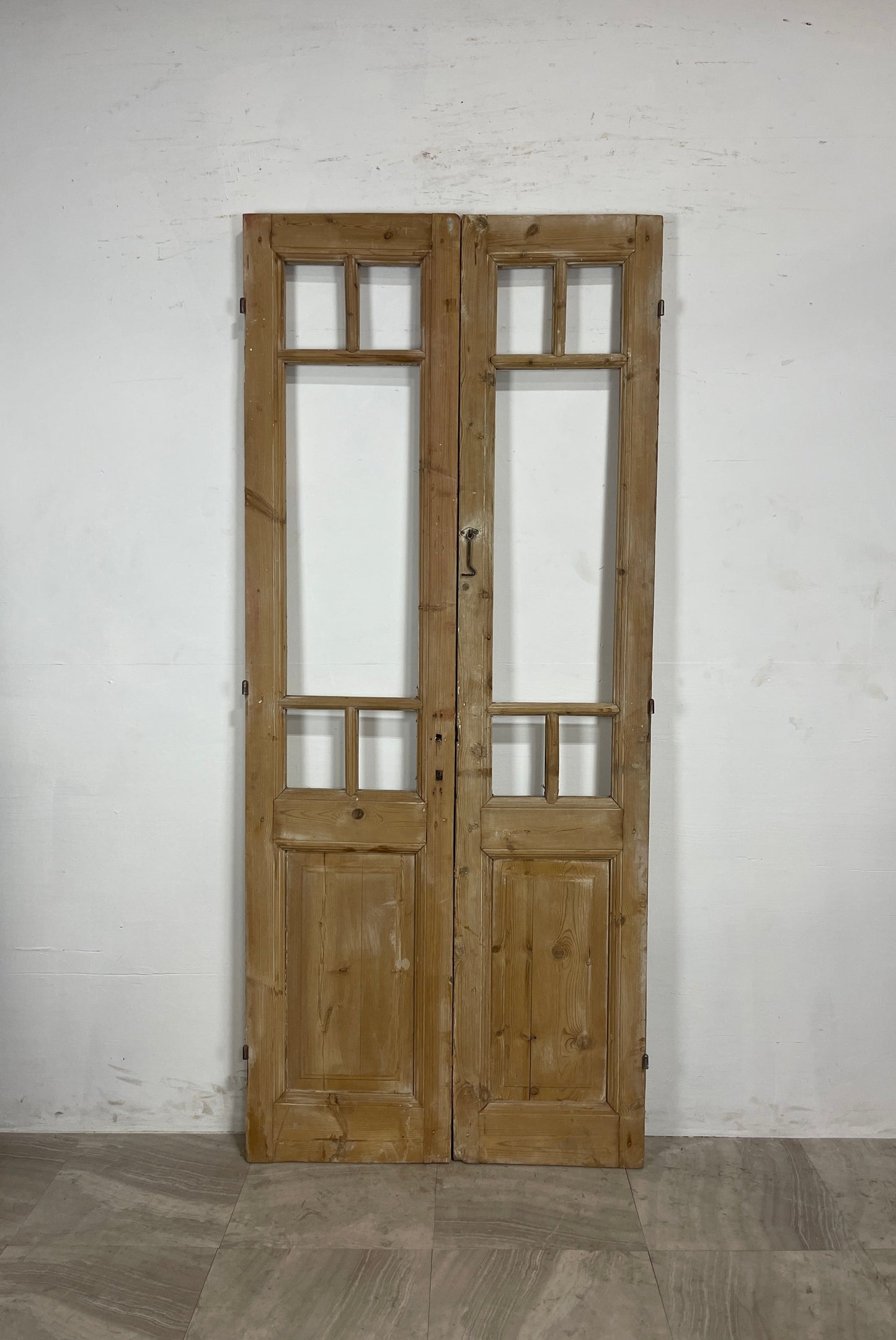 Antique French Panel Doors without Glass   (89.25 x 38.5)   N036