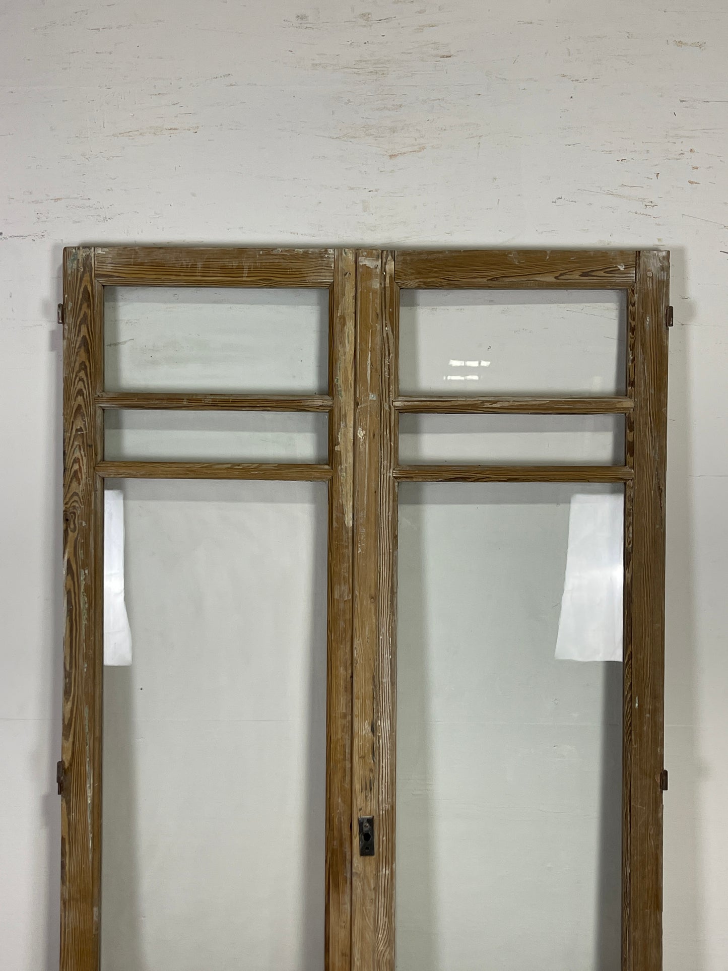 Antique French panel doors with Glass (83.75 x 44.5) O97