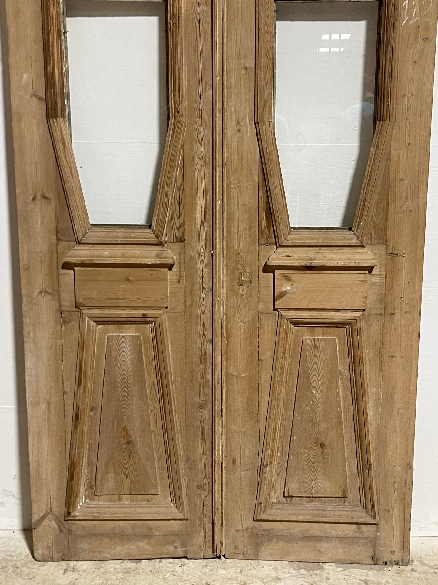 Antique french Panel Doors wth Glass (94x43.75) J310