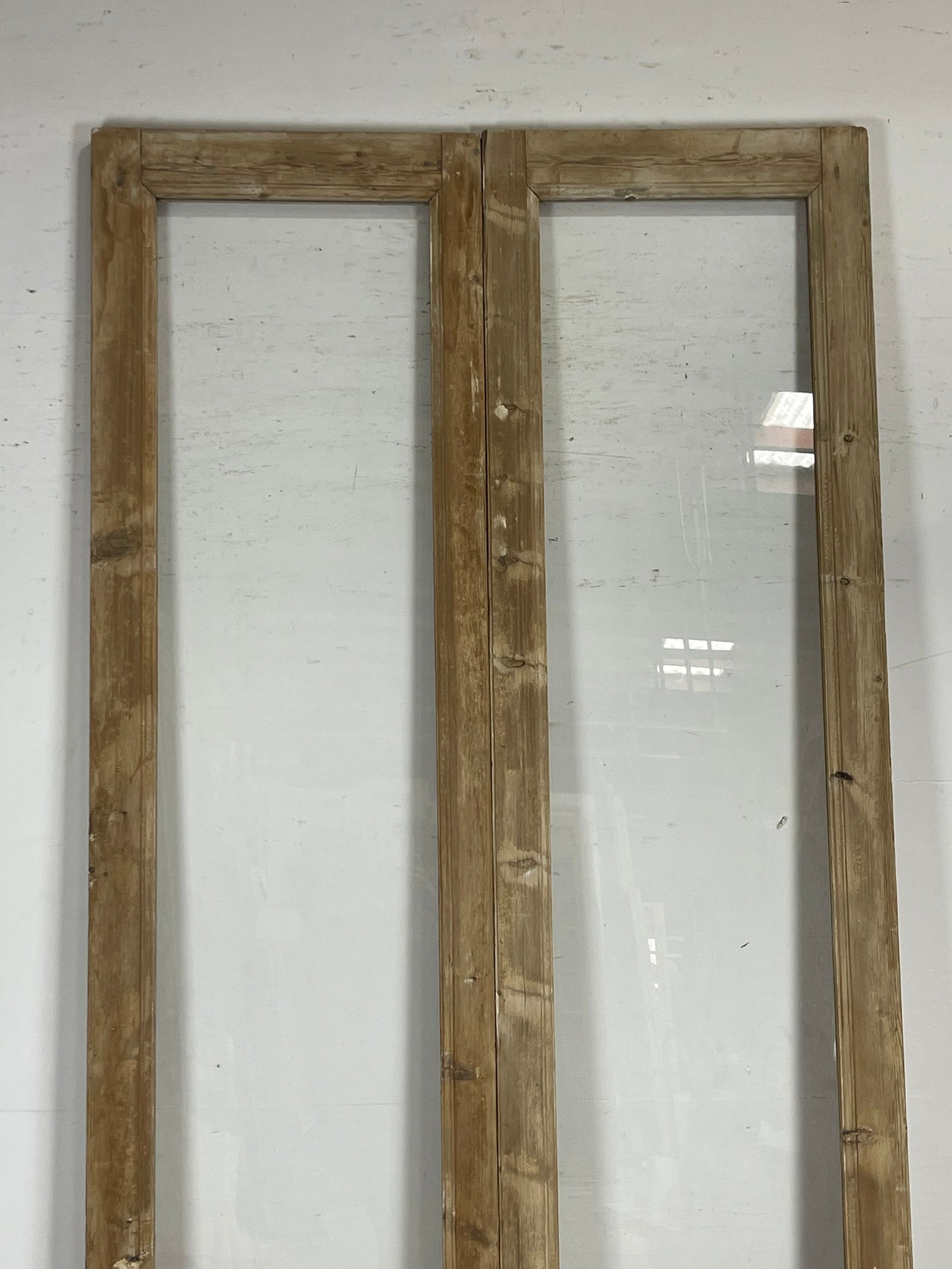 Antique  French Panel Doors with glass (107x47.5)   M102