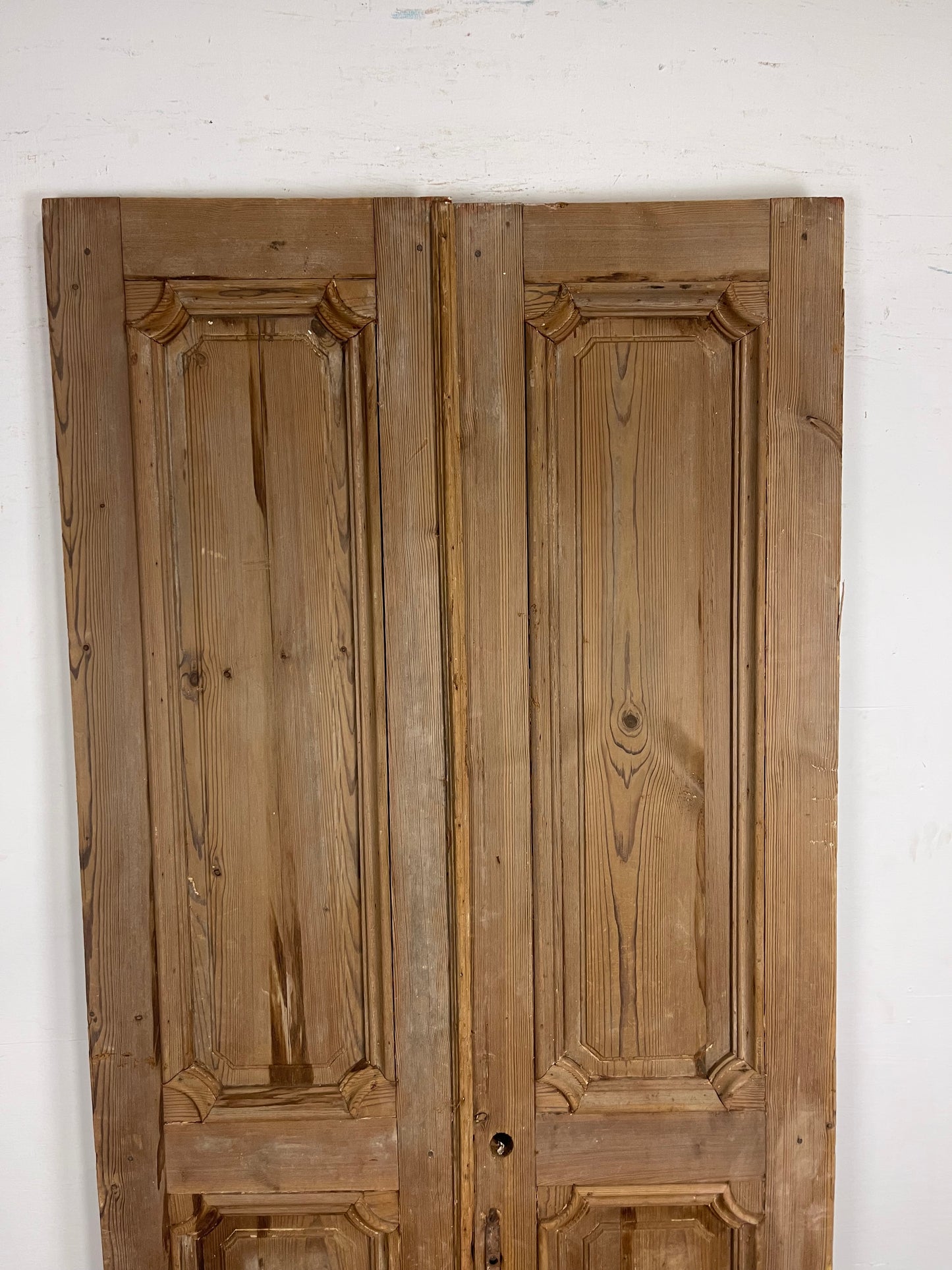 Antique  French Panel Doors with Carving  (96 x 42.5) M029