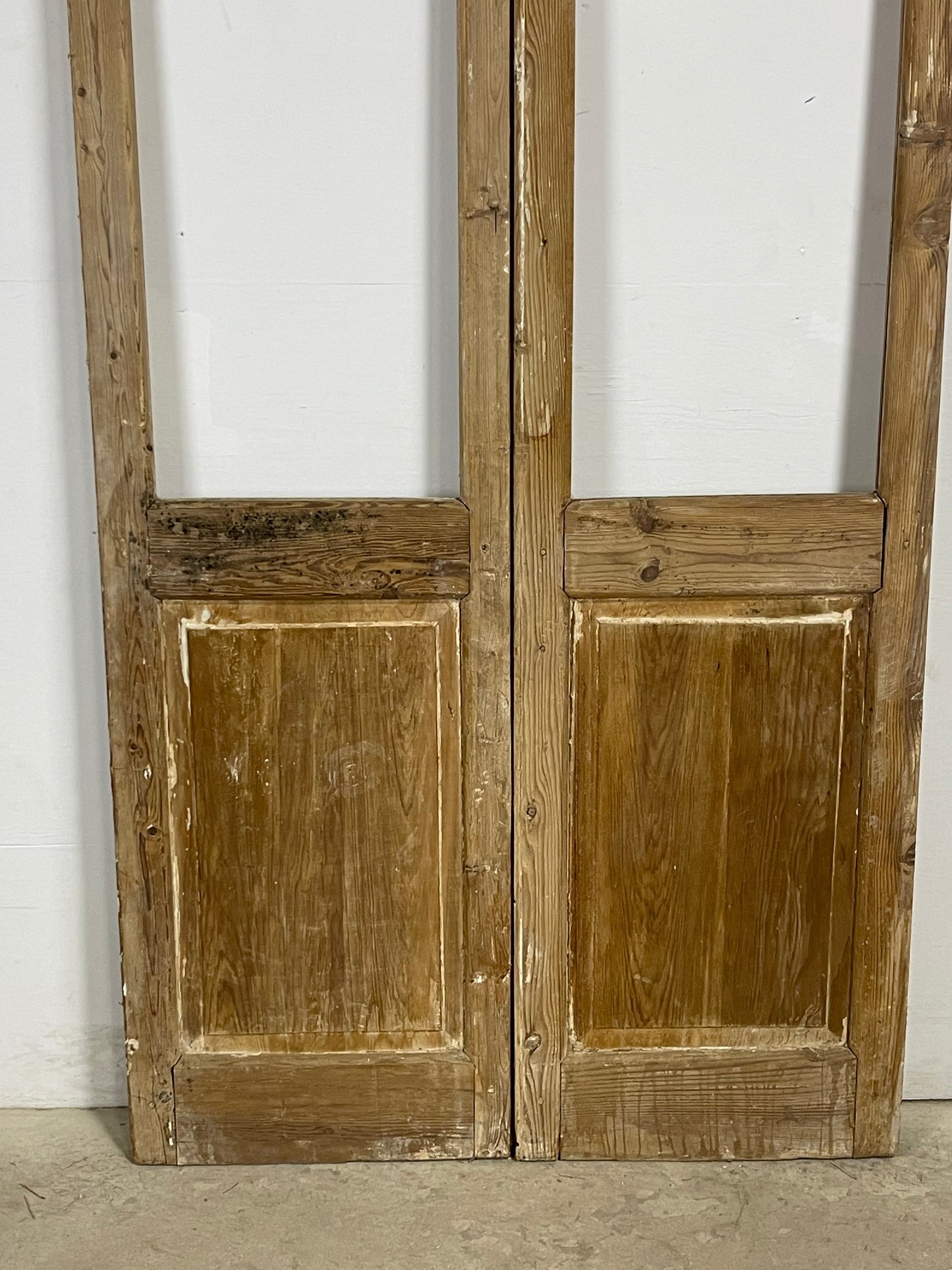 Antique  French Panel Doors with glass (90.75x43.25)   M103