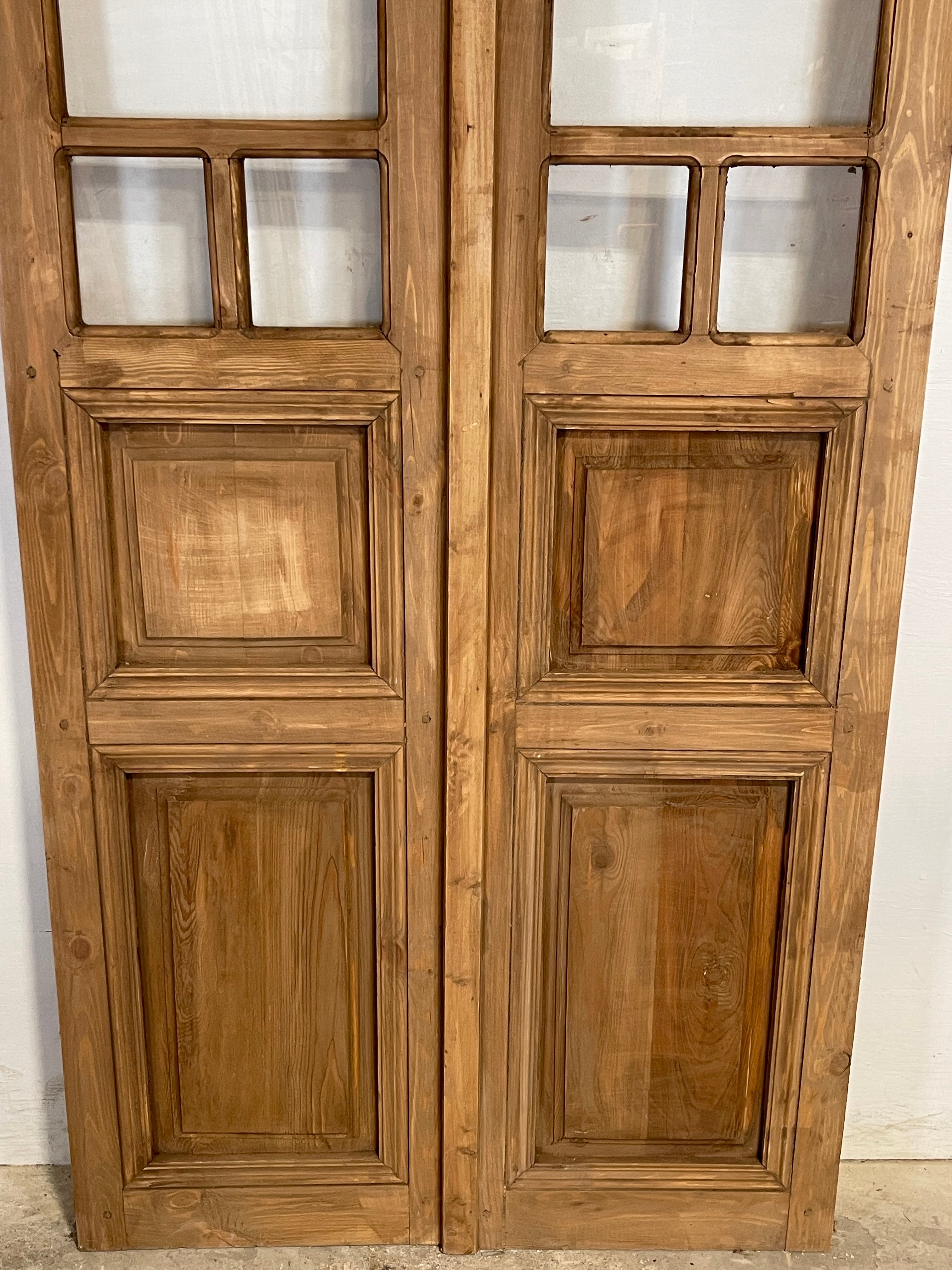 French Panel door with Glass (80x36.5) k304D