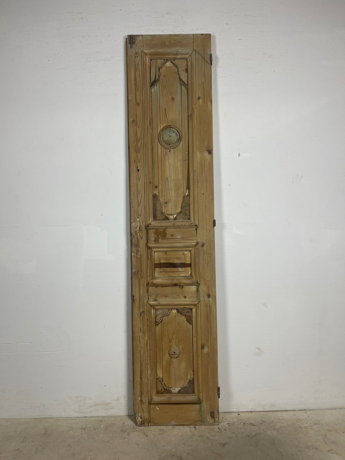 Antique French panel door (93x20.5) L381