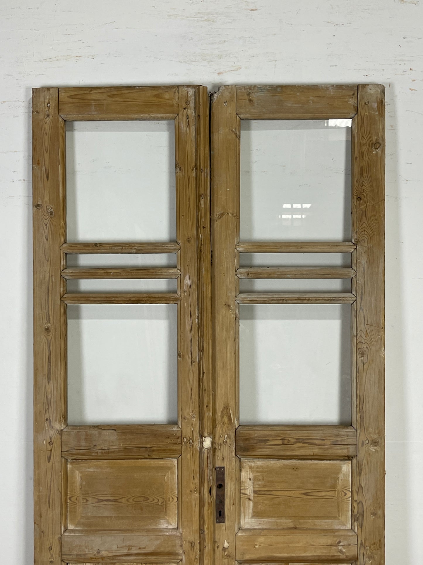 Antique French panel doors with Glass (88.75 x 40) O92