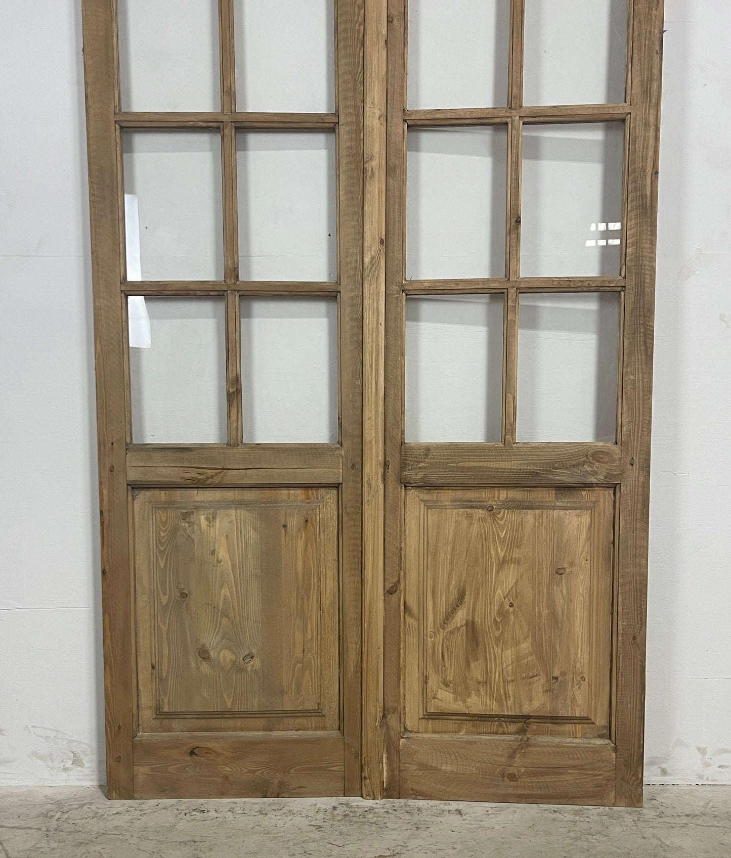 French Panel door with glass  (94.5 x 47.25) N018