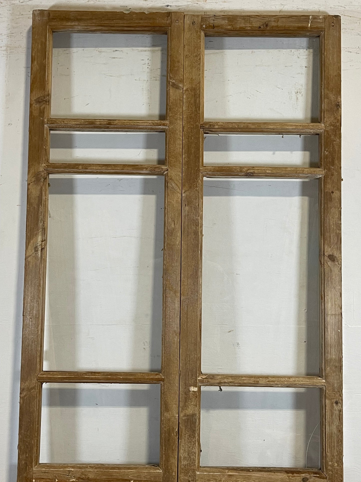 Antique French panel doors with glass (83x34.5) L170