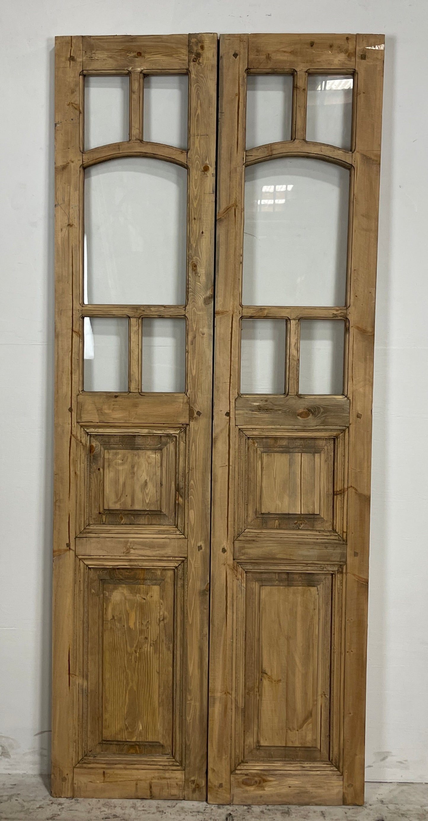 French Panel door with glass  (79.75 x 33.25) N020