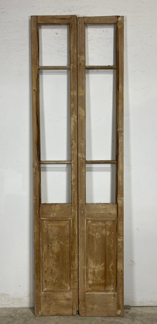 Antique  French Panel Doors with no glass (96.5x29.5)   M075