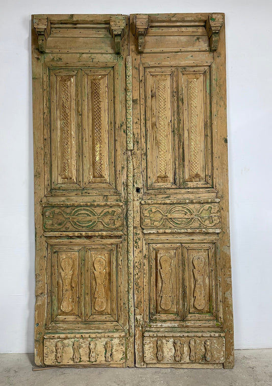 Antique  French Panel Doors with Carving  (106 x 58.5) M018