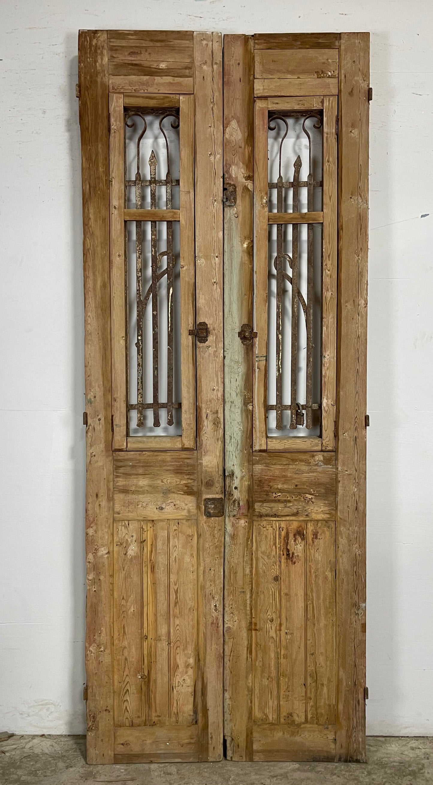 Antique French Panel Doors with Metal () M062