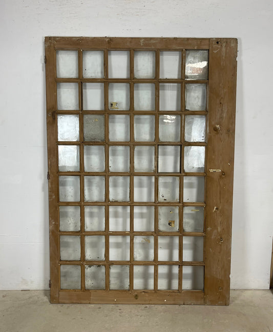 Antique French Panel Door with Glass  (80x55) M196