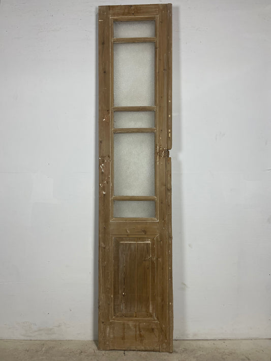 Antique French panel door (94x20) L374