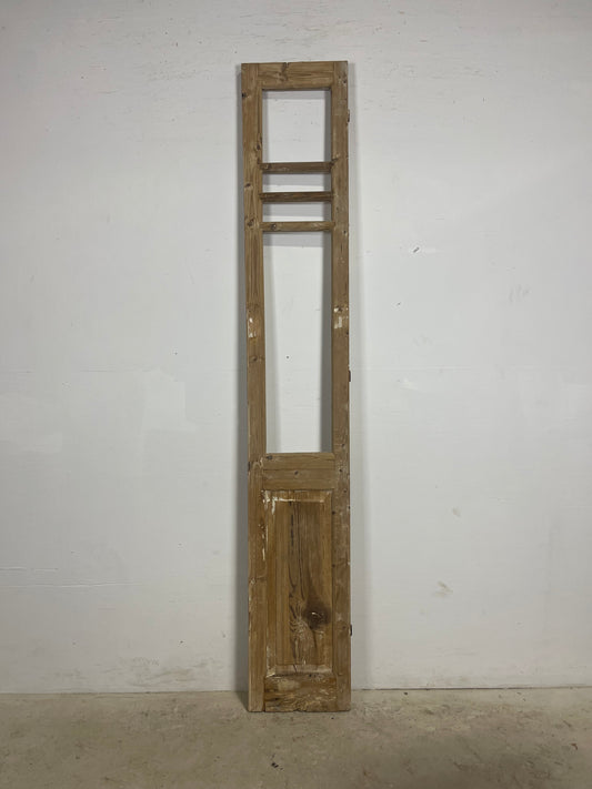 Antique French panel door (89.25x14.5) L371