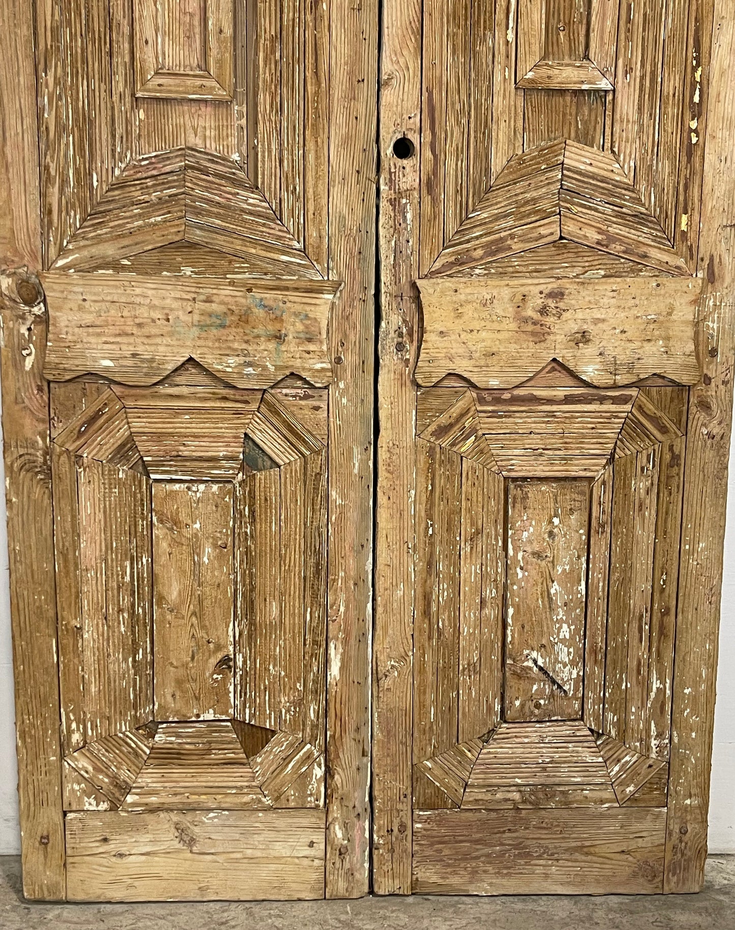 Antique  French Panel Doors with Carving  (94 x 52.75) M041