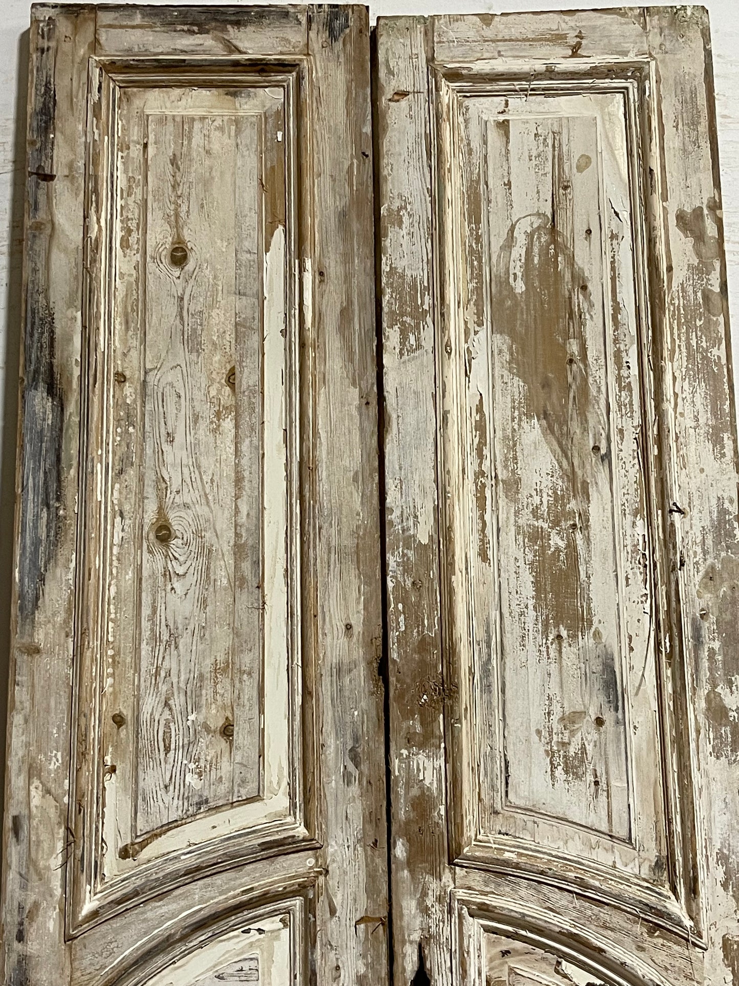 Antique  French Panel Door with Carving  (103x43.5) L005