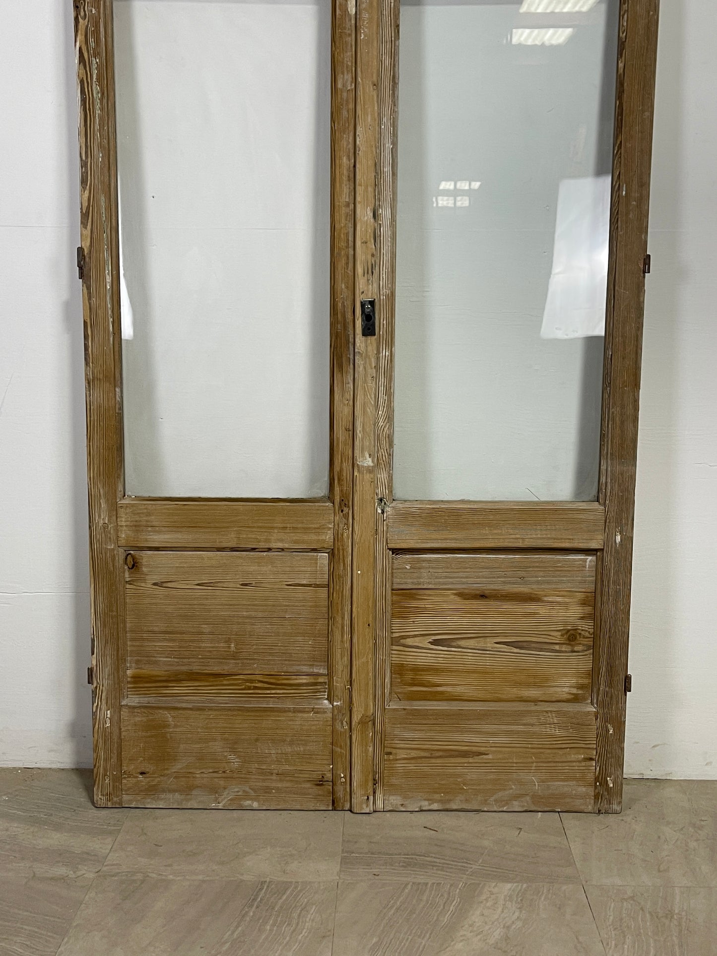 Antique French panel doors with Glass (83.75 x 44.5) O97