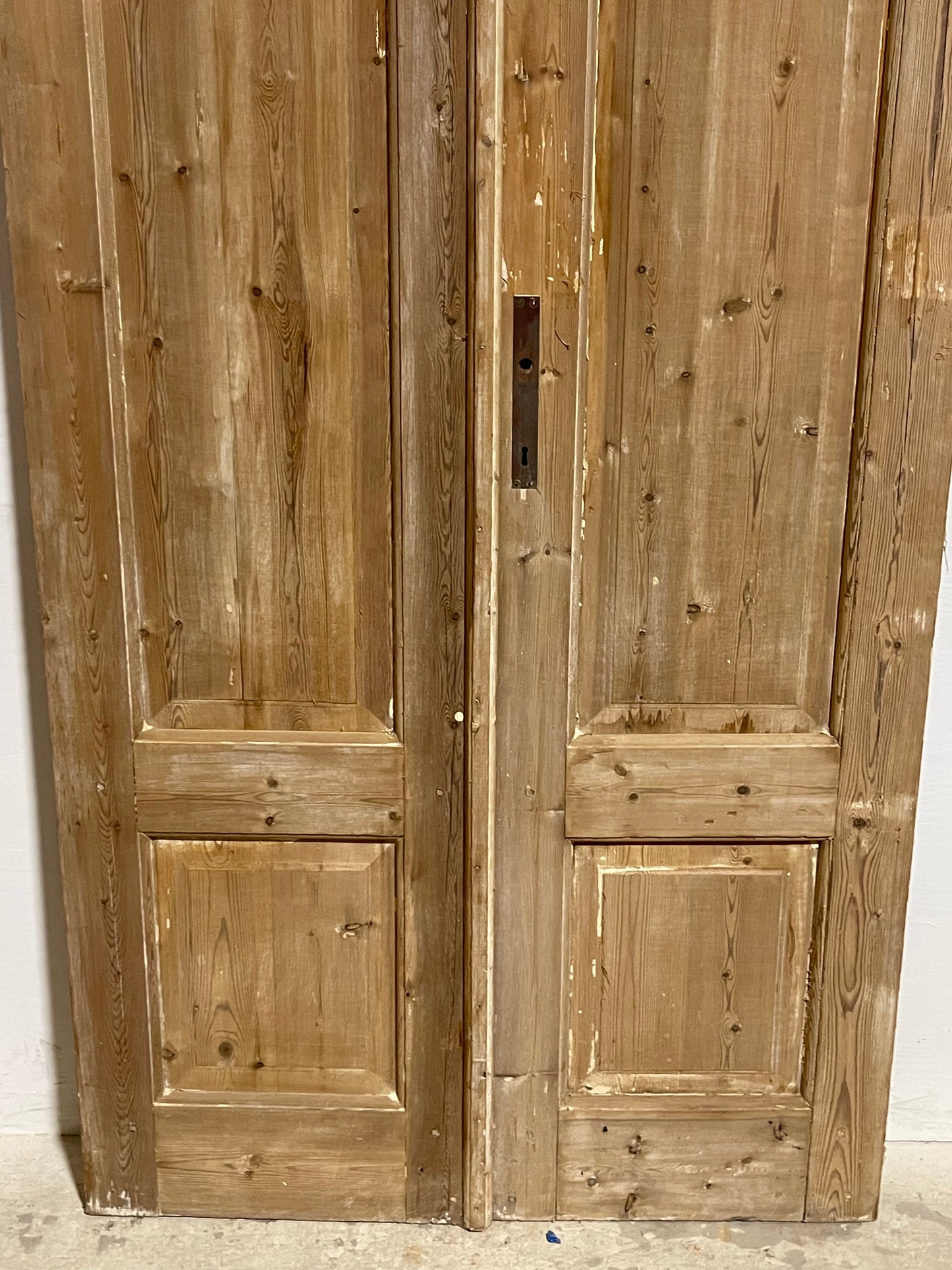 Antique French Panel Doors withg Glass (85.25x40.25) J328