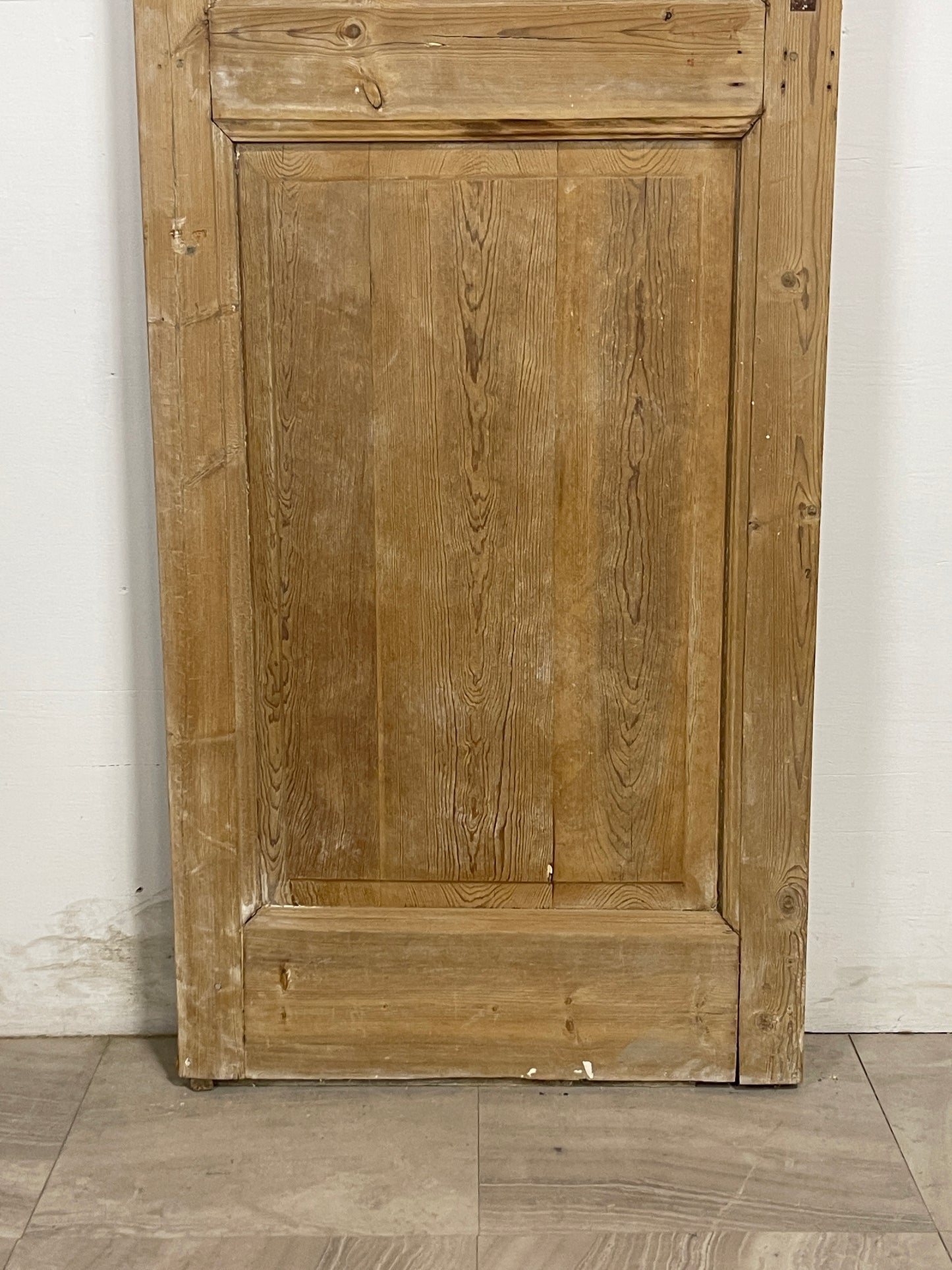 Antique French Panel Door with Glass  (84.5 x 28.5) N194