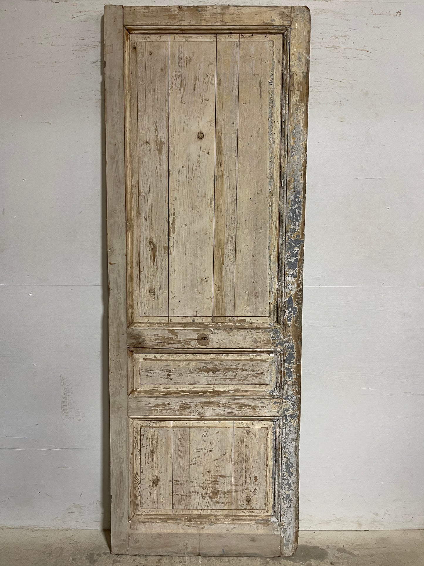 Antique French panel door (94.25x33.75) K809