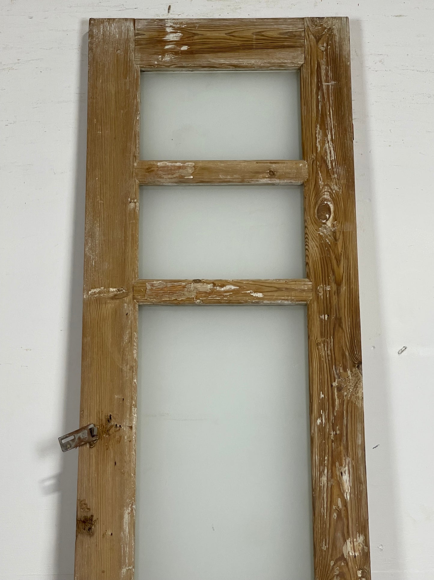 Antique French Panel Door with Glass  (92x21.75) L377