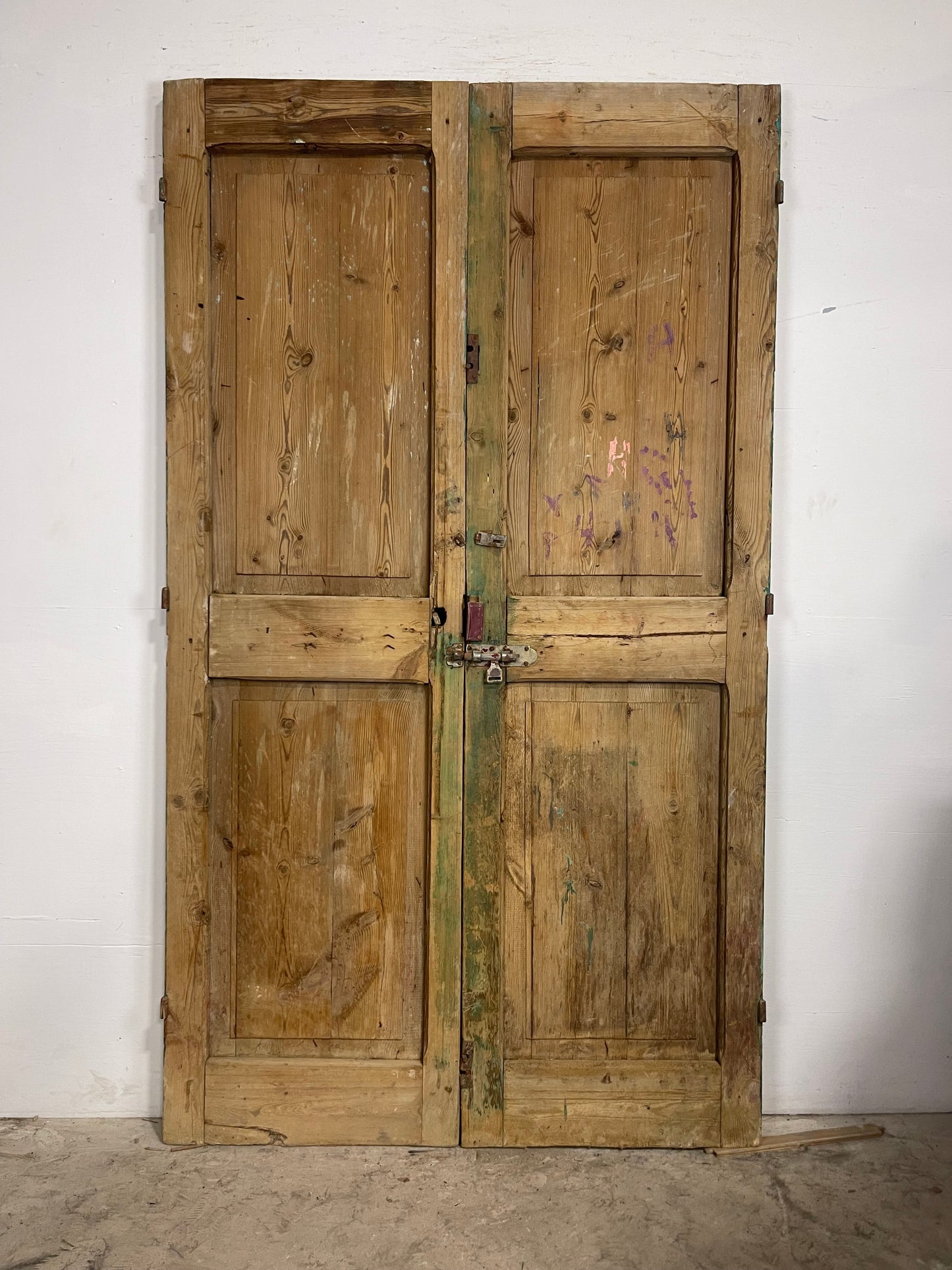 Antique  French Panel Doors with Carving  (94 x 53.25) M035