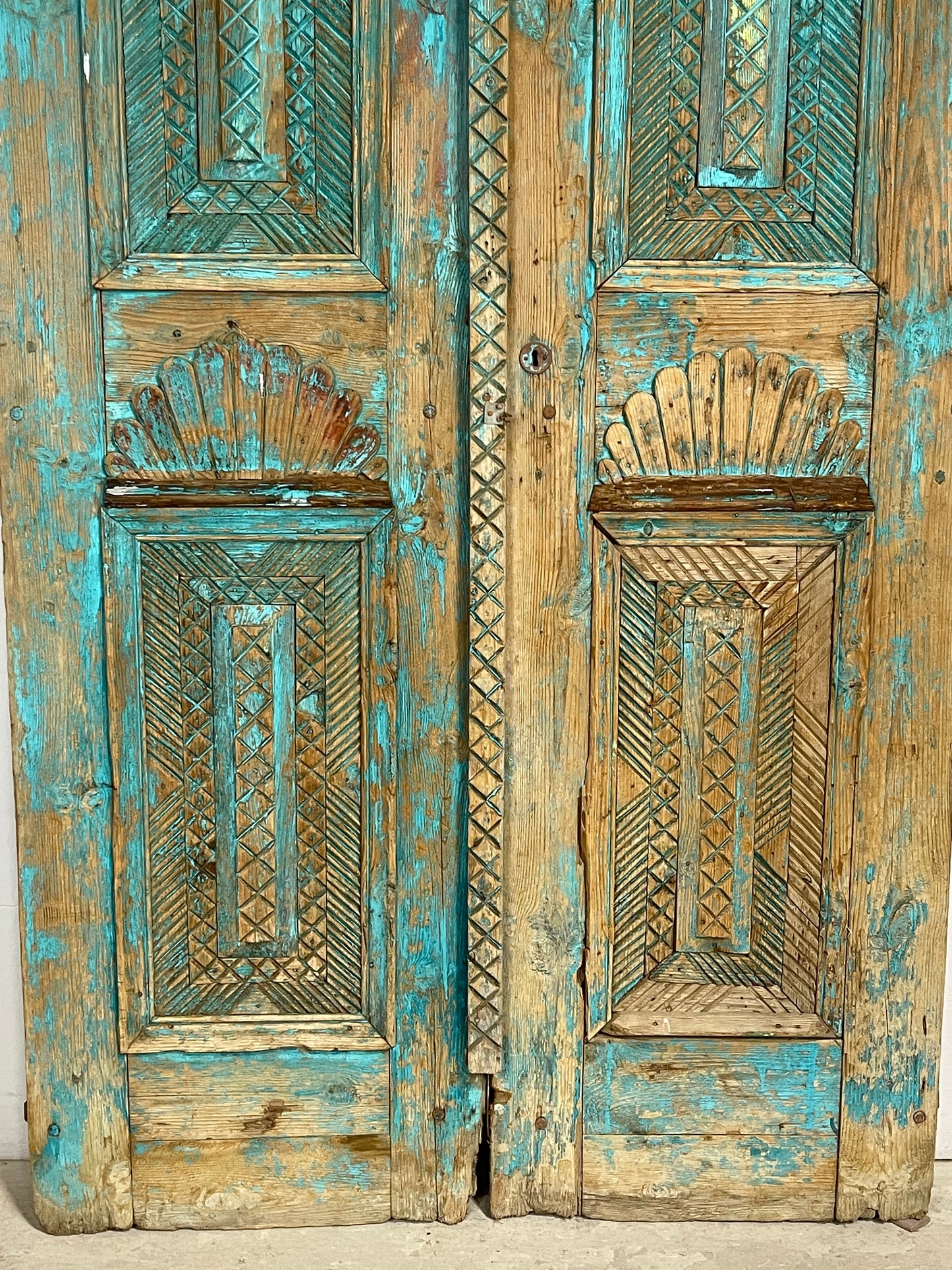 Antique  French Panel Doors with Carving  (102 x 51.5) M016