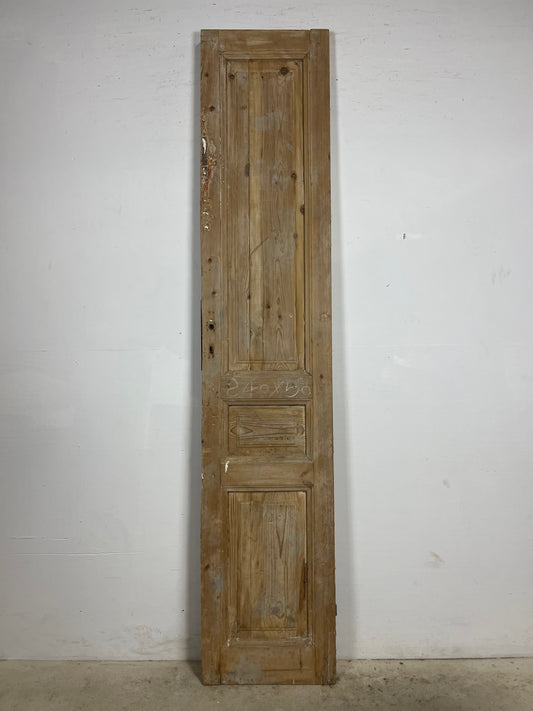 Antique French Panel Door with Glass  (95x19.25) L383