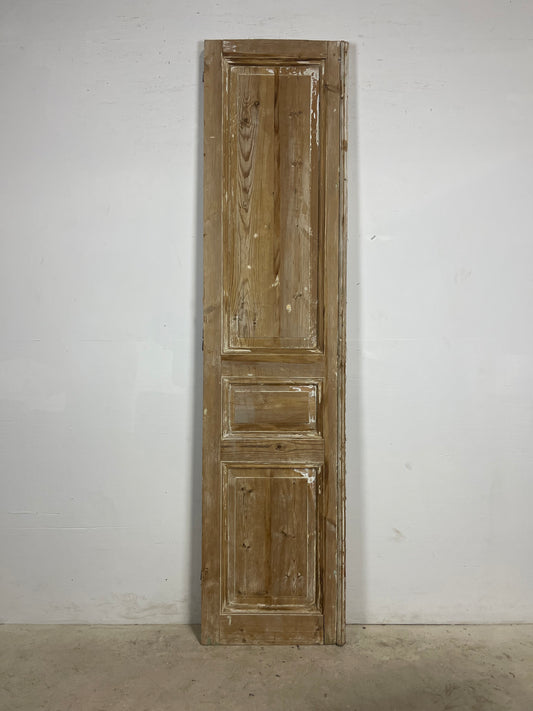 Antique French panel door (95x21.75) L373