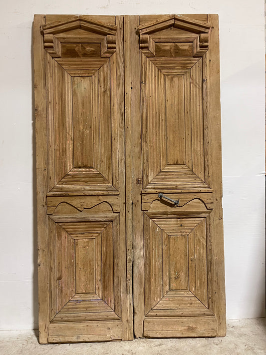 Antique French Panel Doors Carved (98x56.25)  J008