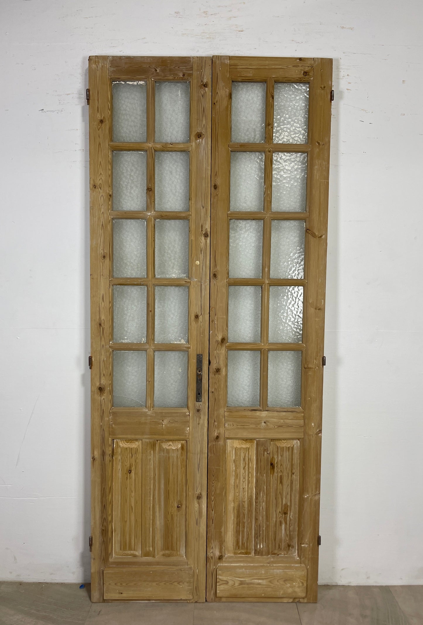 Antique French panel doors with Glass (93 x 40) O89