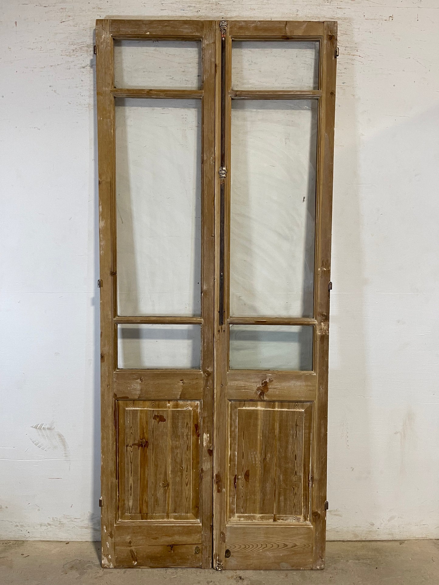 Copy of Antique French panel doors with glass (93x38.75) L189 not found