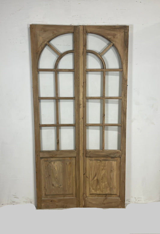 French Panel door with glass  (94.5 x 47.25) N018