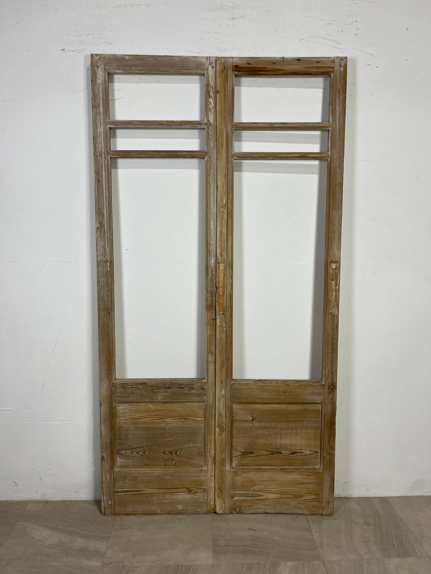 Antique French panel doors with no Glass (84 x 44.25) O95