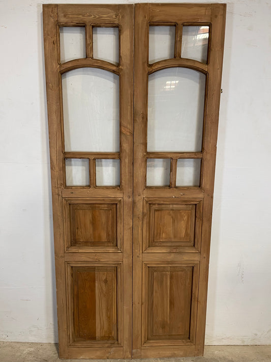 French Panel door with Glass (80x36.5) k304D