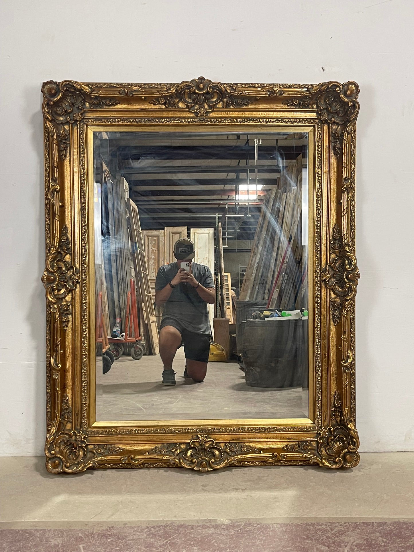 Gold Leaf Mirror  (62.75x50.5) A180