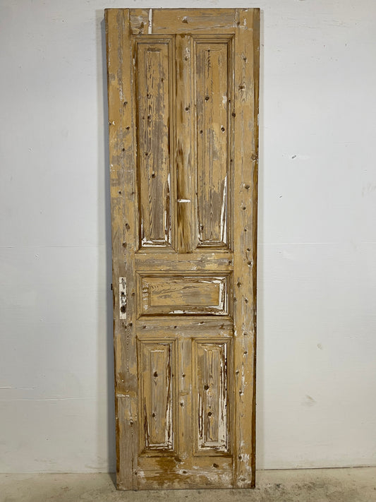 Antique French Panel Door   (90.25x27.5) L316