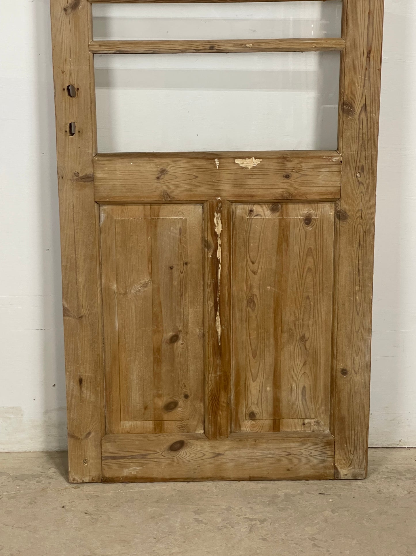 Antique French Panel Door with Glass  (82.5x30) M209