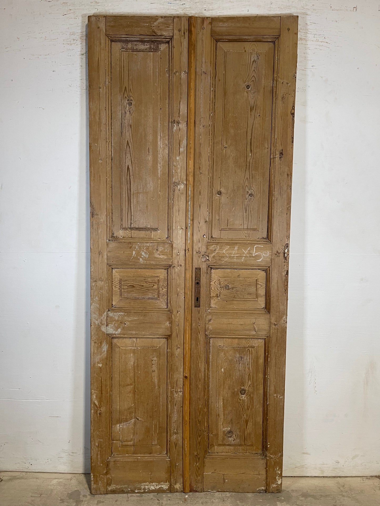 Antique French panel Doors (92.25x38.5) K730