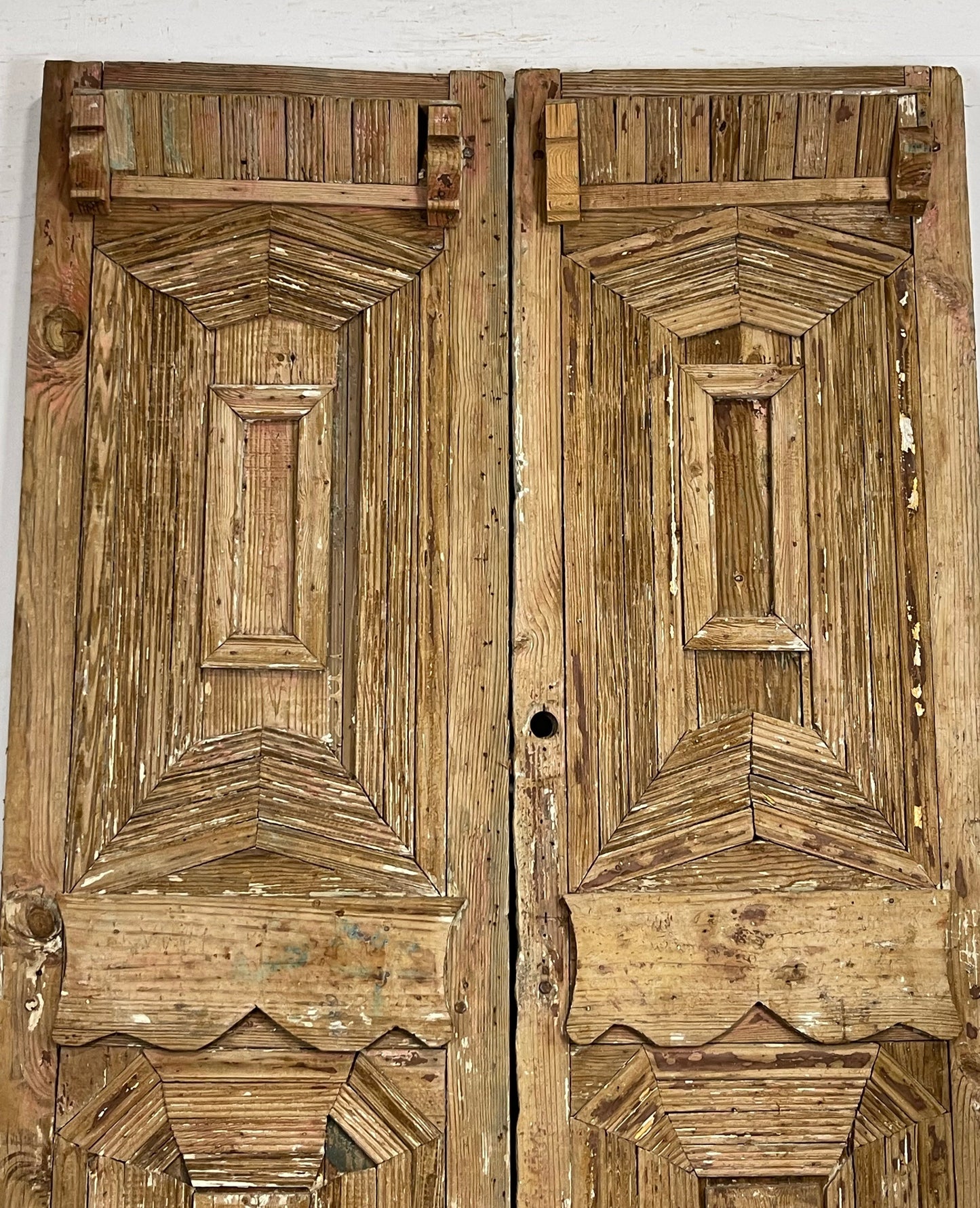 Antique  French Panel Doors with Carving  (94 x 52.75) M041