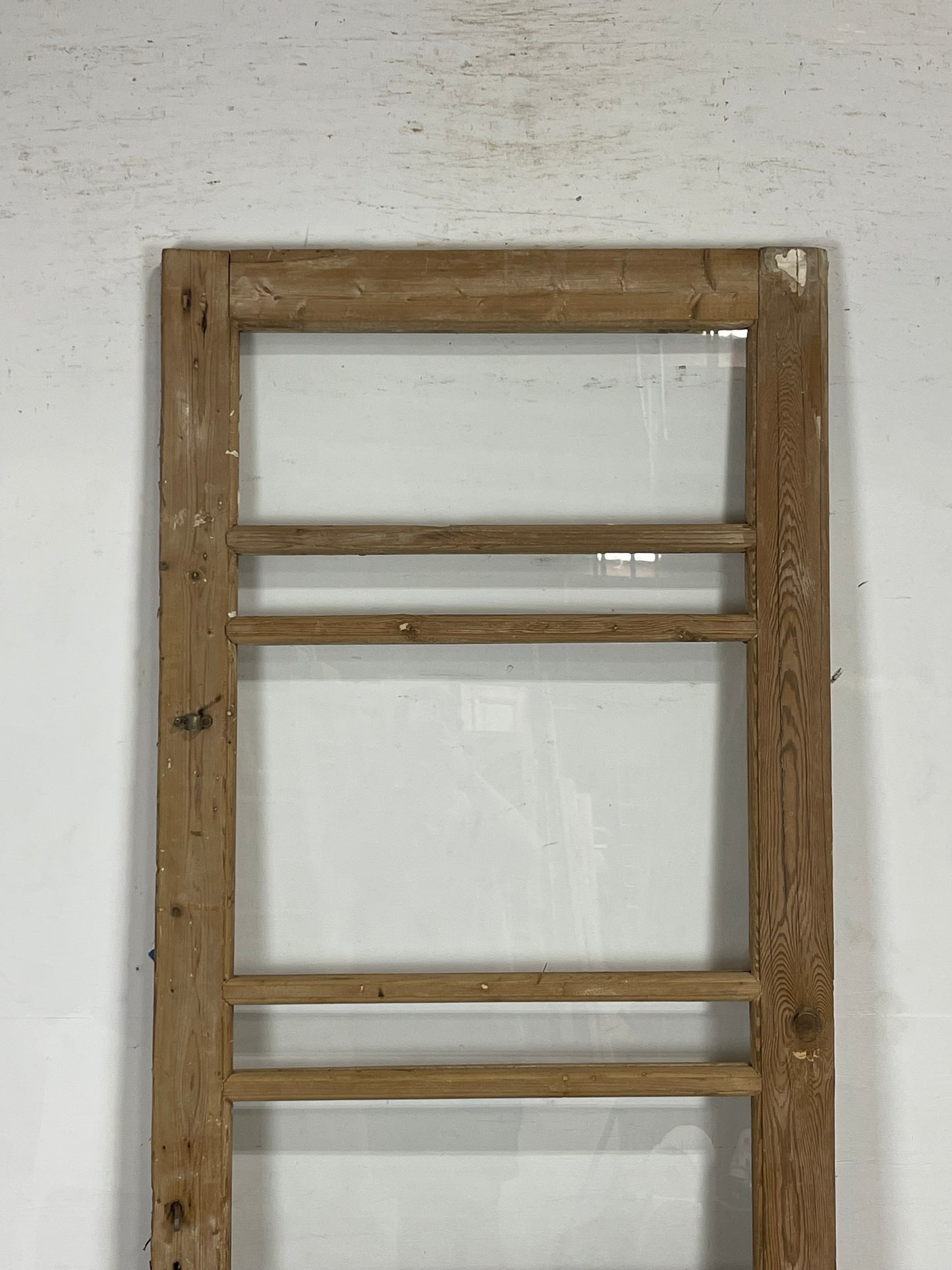 Antique French Panel Door with Glass  (86x32.25) M208